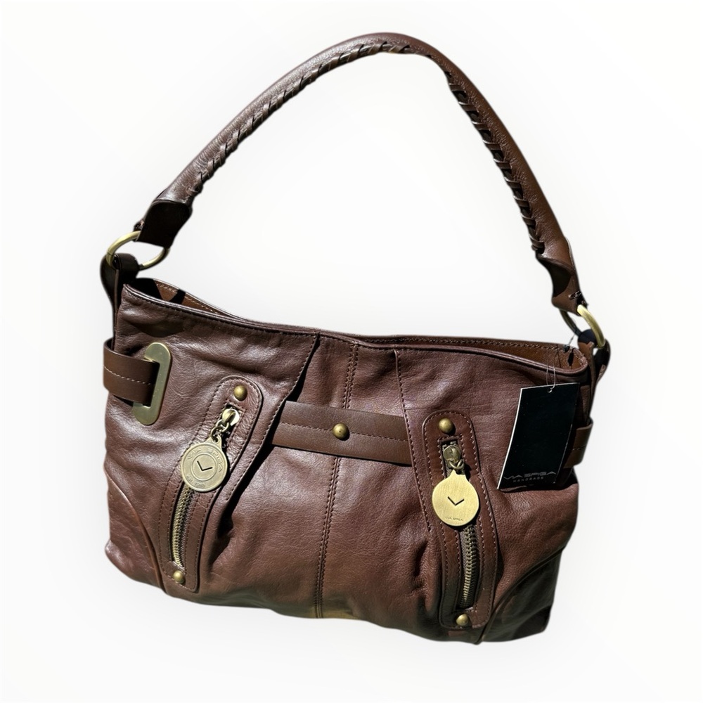 VIA SPIGA Brown Leather Handbag